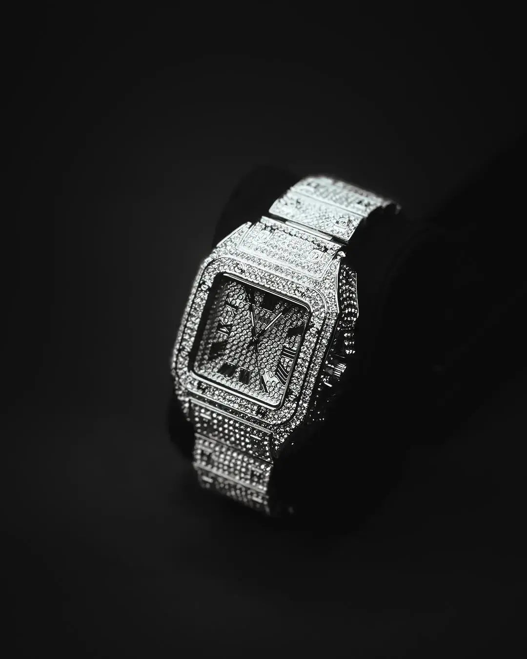 Original cartier Iced out watch (186 grams) TkMart