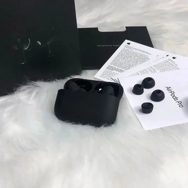 Latest AirPods Pro 2nd Generation Titanium Black Buzzer Edition, Wireless Earbuds, Bluetooth 5.0, Premium Quality and Sound CH MART