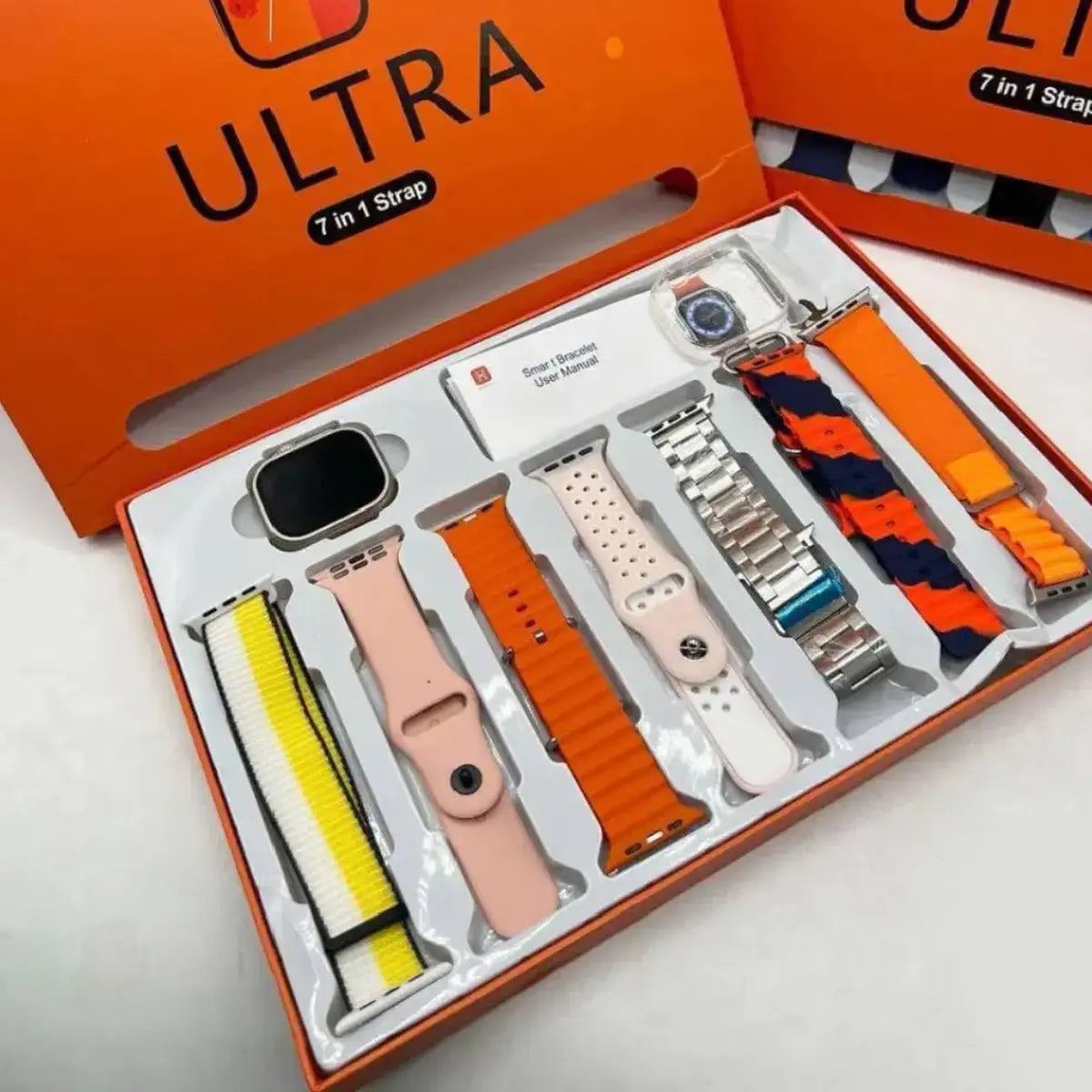 7 in 1 Smart Watch - 7 Straps with ultra watch Tk Mart