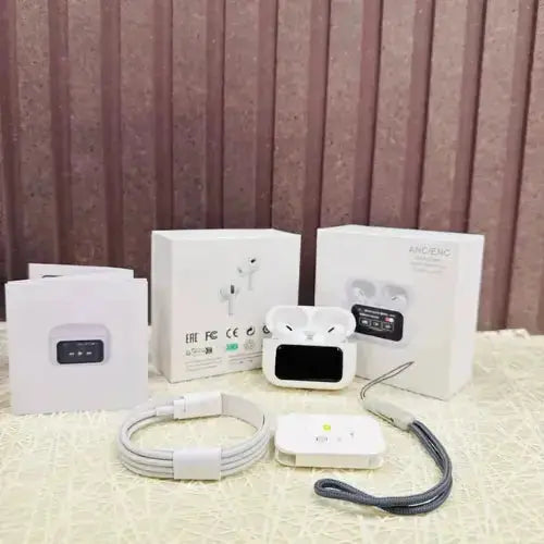 A9 Pro Airpods With Display + Silicon Case tkmart
