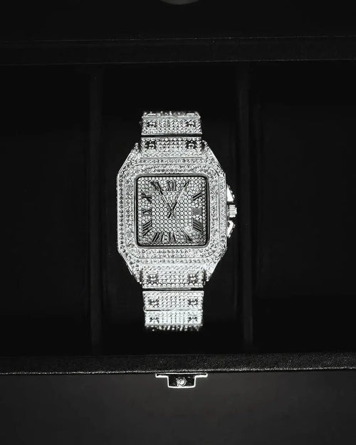 Original cartier Iced out watch (186 grams) TkMart